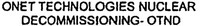 ONET TECHNOLOGIES NUCLEAR DECOMMISSIONING- OTND