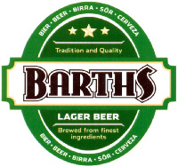 BARTHS LAGER BEER