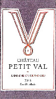 CHÂTEAU PETIT VAL SAINT-ÉMILION GRAND CRU 2016 Famille Alloin