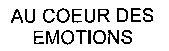 AU COEUR DES EMOTIONS