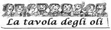 La tavola degli oli