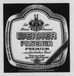 Seit 1791 Privat-brauerei WERNER PILSENER PREMIUM