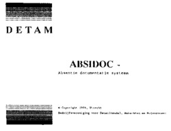 DETAM ABSIDOC Absentie documentatie systeem