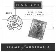 HARDYS SEMILLON CHARDONNAY STAMP of AUSTRALIA