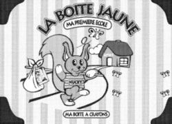 LA BOITE JAUNE MA PREMIERE ECOLE NUCKY MA BOITE A CRAYONS