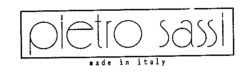 pietro sassi