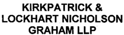 KIRKPATRICK & LOCKHART NICHOLSON GRAHAM LLP