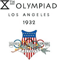 XTH OLYMPIAD LOS ANGELES 1932 CITIUS ALTIUS FORTIUS