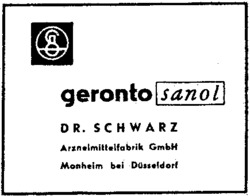 geronto sanol Dr. SCHWARZ