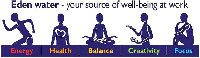 Eden water - your source of well-being at work Energy Health Balance Creativity Focus