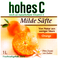 hohes C Milde Säfte Orange