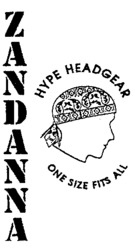 ZANDANNA HYPE HEADGEAR ONE SIZE FITS ALL