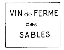 VIN de FERME des SABLES