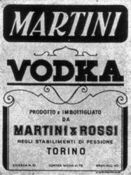 MARTINI VODKA MARTINI & ROSSI