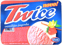 novo! Twice vanilija-jagoda ledo