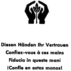 Diesen Händen Ihr Vertrauen Confiez-vous à ces mains Ficudia in queste mani