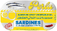 Perla SARDINES SPICY VEGETABLE OIL SARDINES À L'HUILE VÉGÉTALE ÉPICÉE