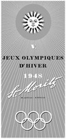 JEUX OLYMPIQUES D'HIVER 1948 St. Moritz