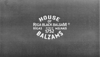 HOUSE OF RIGA BLACK BALSAM RIGAS MELNAIS BALZAMS SINCE 1752