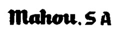 Mahou, S A