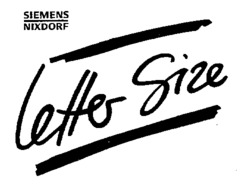 SIEMENS NIXDORF letter Size