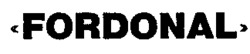 FORDONAL