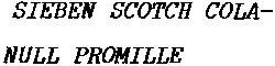 SIEBEN SCOTCH COLA- NULL PROMILLE