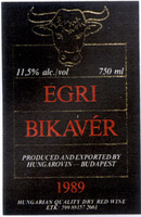 EGRI BIKAVÉR 1989
