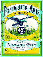 PONTARLIER-ANIS PONSEC Distillerie ARMAND GUY