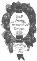 SIROP Fraise des Bois Saveurs d'Été Philibert Routin