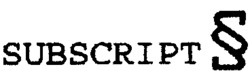 SUBSCRIPT