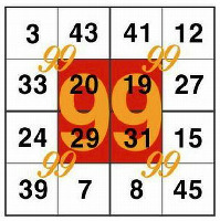 3 43 41 12 33 20 19 27 24 29 31 15 39 7 8 45 99