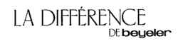 LA DIFFERENCE DE beyeler