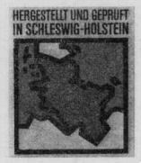 HERGESTELLT UND GEPFRUT IN SCHLESWIG HOLSTEIN