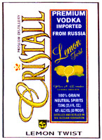 CRISTALL PREMIUM VODKA IMPORTED FROM RUSSIA