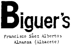 Biguer's Francisco Sáez Albertos Almansa (Albacete)