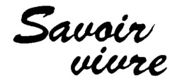 Savoir vivre