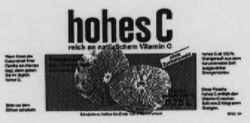 hohes C Orangensaft