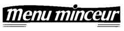 menu minceur