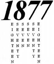 1877 EIGHTEEN SEVENTY SEVEN