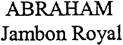 ABRAHAM Jambon Royal