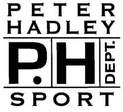 PETER HADLEY P.H DEPT. SPORT