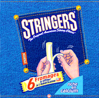 STRINGERS The original American String Cheese Fromages à effiler à l'Américaine bel riche en calcium