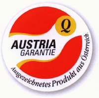 Q AUSTRIA GARANTIE Ausgezeichnetes Produkt aus Österreich.