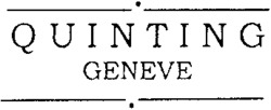 QUINTING GENEVE