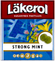 Läkerol SUGARFREE PASTILLES STRONG MINT